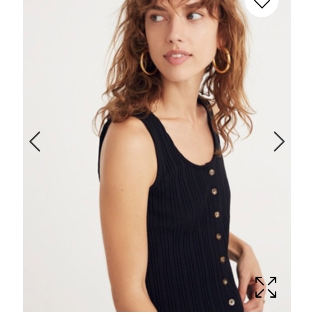 Madewell Ribbed Button Up Tank
